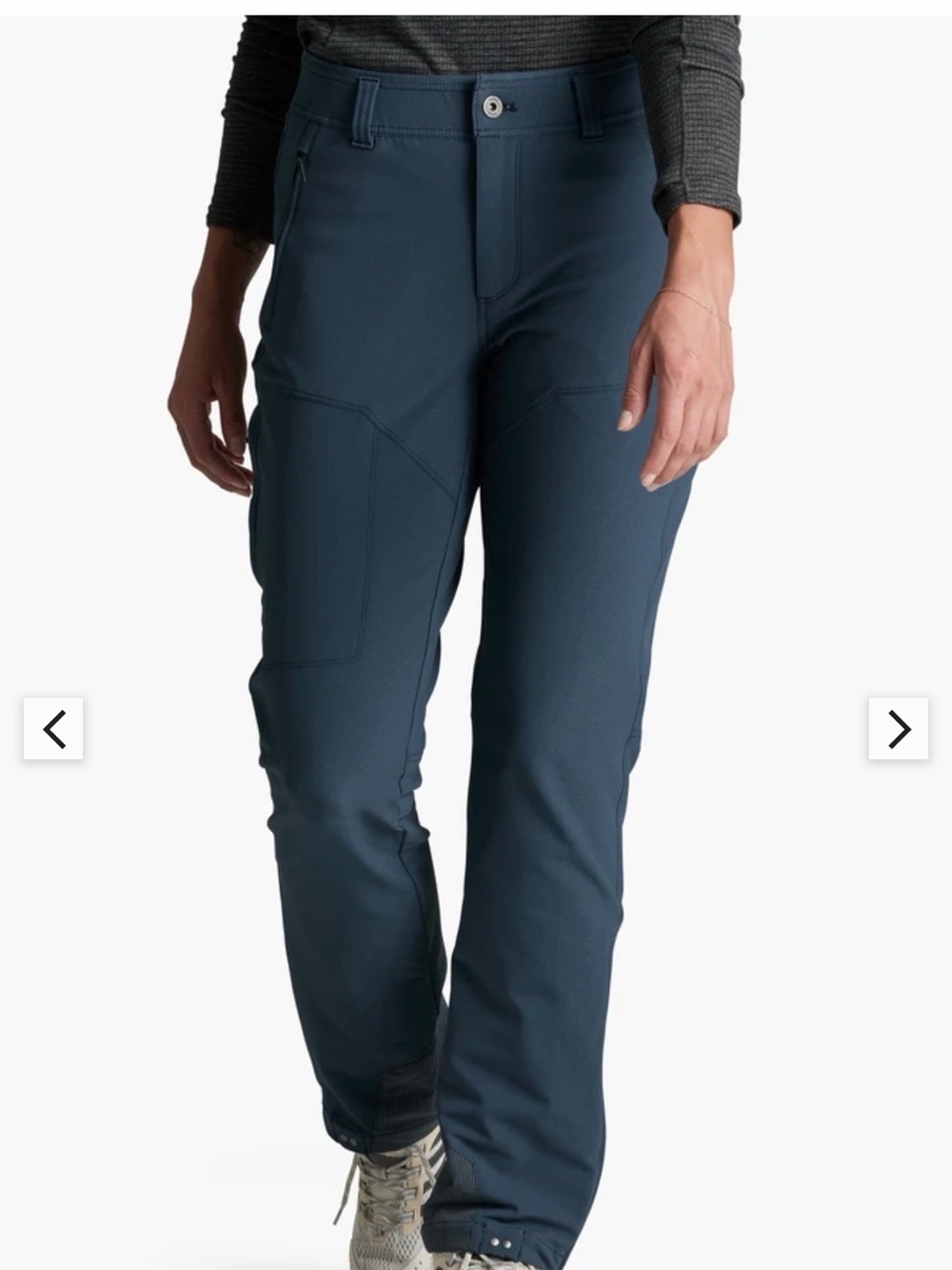 Kuhl Womens Pants Size 14 Klash Cargo Hiking Blue Outdoor Stretch Water Wind New - Picture 6 of 14